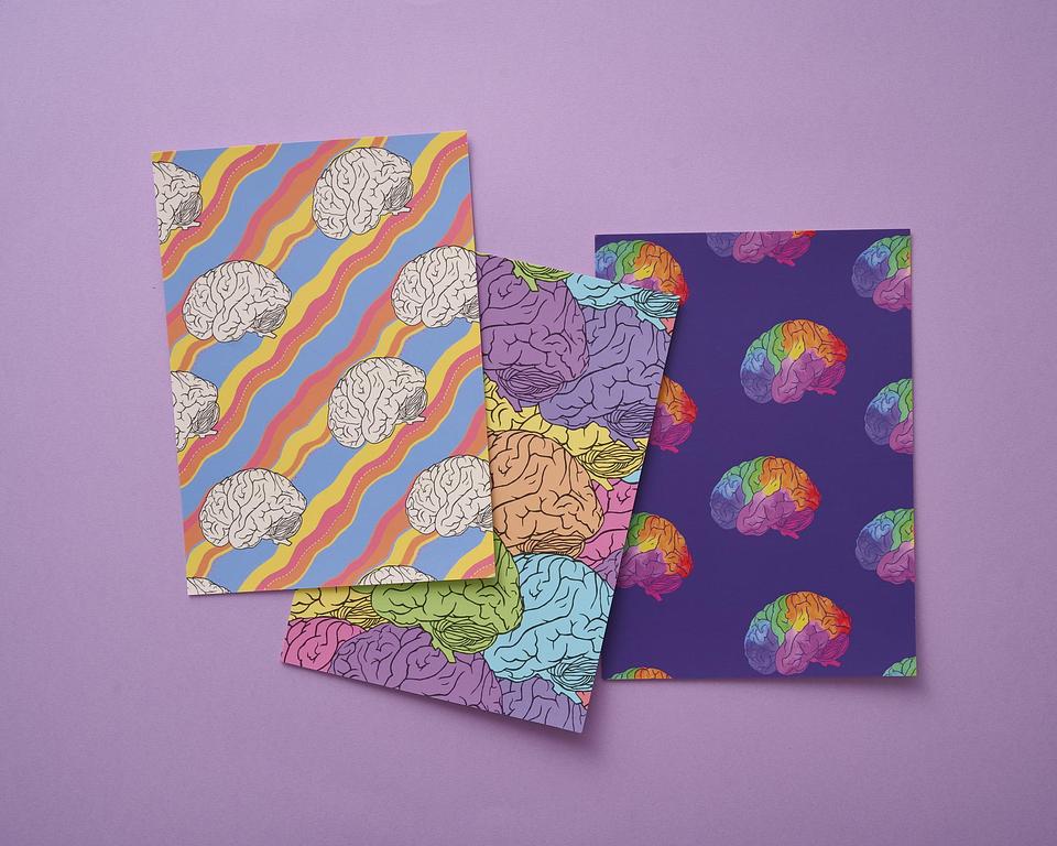 'Brains' Mixed Print Pack