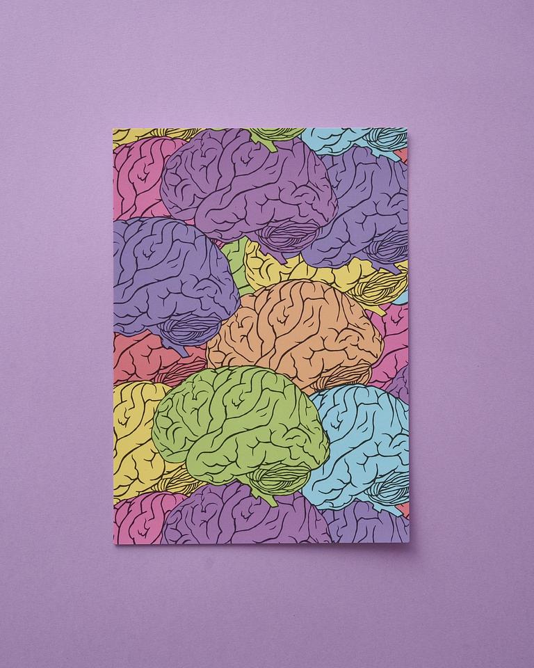 'Pastel Brains' Print